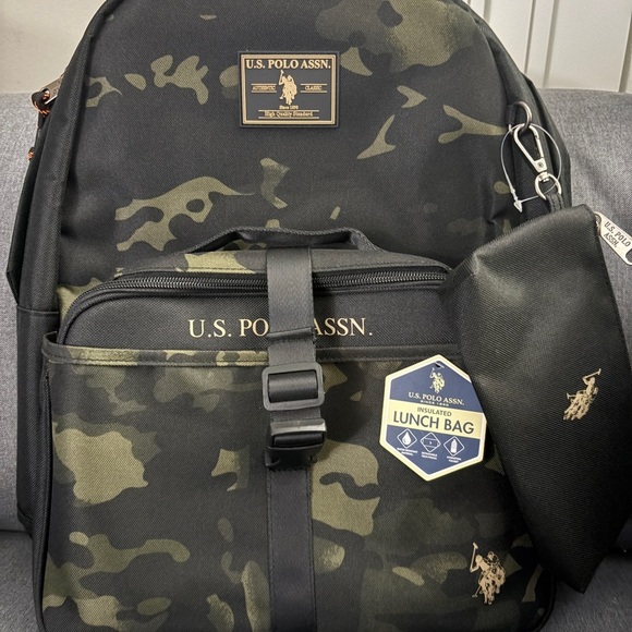 U.S. Polo Assn. Other - U.S. Polo Assn. Camouflage Black and Green Men's Backpack
